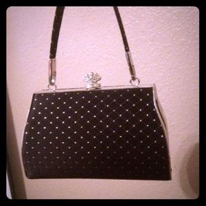 Small black clutch purse